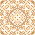 Exotic seamless pattern. Orange sightly