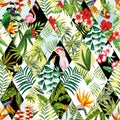 Exotic seamless pattern, patchwork