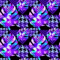 Exotic seamless tropical pattern Royalty Free Stock Photo