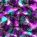 Exotic seamless tropical pattern. Royalty Free Stock Photo