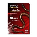 Exotic Snakes Terrarium Advertising Banner Vector Royalty Free Stock Photo