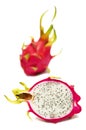 Exotic Thai Fruit. Dragon fruit - Geow Mangon.