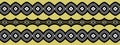 Exotic trendy black and white ethnic geometric border pattern in African, Mexican, Native American and oriental print style for co