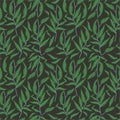 Exotic tropical vrctor background with hawaiian plants and flowers. Seamless indigo tropical pattern with monstera and sabal palm