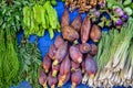 Fresh Produce in the Marketplace of Luang Prabang Royalty Free Stock Photo