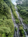 Exotic waterfall in the day