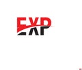 EXP Letter Initial Logo Design Vector Illustration