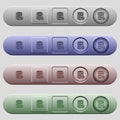 Expand database icons on horizontal menu bars