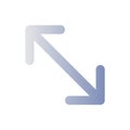 Expand flat gradient color ui icon Royalty Free Stock Photo