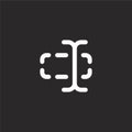 expand icon. Filled expand icon for website design and mobile, app development. expand icon from filled selection and cursors