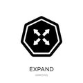 expand icon in trendy design style. expand icon isolated on white background. expand vector icon simple and modern flat symbol for Royalty Free Stock Photo