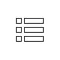 Expand menu outline icon