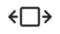 Expand Square Outline Vector Icon for Full Screen Maximize, vector design Generative AI Royalty Free Stock Photo