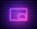 expand to fullscreen and exit from full-screen mode icon. Elements of web in neon style icons. Simple icon for websites