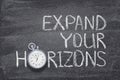 Expand your horizons watch Royalty Free Stock Photo