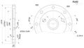 Expanded bearing sketch with angle degree