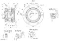 Expanded bearing sketch. Engineering drawing