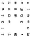 Simple and Clear User and Account Icon Collection Royalty Free Stock Photo