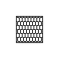 Expanded metal plate line icon