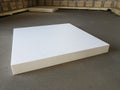 Expanded polystyrene layer on concrete subfloor