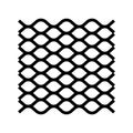 expanded sheet metal color icon vector illustration
