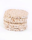 Expanded wheat crackers Royalty Free Stock Photo