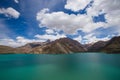 Expanse of Lake Iskander-Kul. Tajikistan Royalty Free Stock Photo