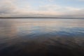 Expanse of Lake Onega windless morning