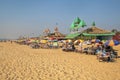 Expanse of sand and beach for Holidaymakers Royalty Free Stock Photo