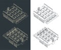 Expansion module for Arduino UNO Drawings