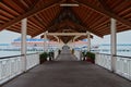 Expansive hallway leading to a large vessel in Port Klang, Malaysia