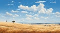 Expansive Midwest Grassland A Greg Hildebrandt Inspired Painting