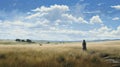 Expansive Midwest Grassland: A Whistlerian Tribute To Andrew Wyeth