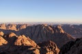 Rocky Desert Mountain Range at Sunrise Royalty Free Stock Photo