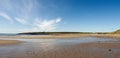 Expansive sandy beach and a big sky in southern Ireland