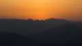 Expansive Sunset over Mountains Royalty Free Stock Photo