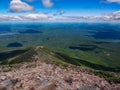 Expansive Valley View, Maine Woods and Waters, Katahdin Royalty Free Stock Photo