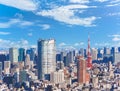 An expansive view capturing a jungle of buildings overseeing the cityscape of Roppongi and Hamamatsucho featuring the striking