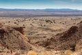 Expansive view of the New Mexico Desert, seen from atop a ridge in the Sevilleta National Wildlife Refuge Royalty Free Stock Photo