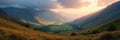 Expansive vista of Trough of Bowland, dramatic lighting , picturesque, view Royalty Free Stock Photo