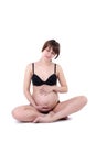 Expectant mother 40 weeks Royalty Free Stock Photo