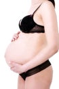 Expectant mother 40th weeks Royalty Free Stock Photo