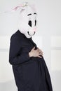 Expectant mother rabbit