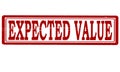 Expected value Royalty Free Stock Photo