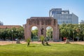 Expedicionario monument Arches at Farroupilha Park or Redencao Park in Porto Alegre, Rio Grande do Sul, Brazil