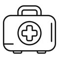 Expedition first aid kit icon outline vector. Nature outdoor Royalty Free Stock Photo