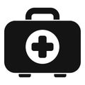 Expedition first aid kit icon simple vector. Nature outdoor Royalty Free Stock Photo