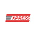 Expedition and logistic company logo design with using Express word