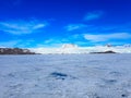 Expedition on ship and boat in Svalbard norway landscape ice nature of the glacier mountains of Spitsbergen Longyearbyen Svalbard Royalty Free Stock Photo