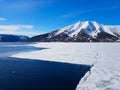 Expedition on ship and boat in Svalbard norway landscape ice nature of the glacier mountains of Spitsbergen Longyearbyen Svalbard Royalty Free Stock Photo